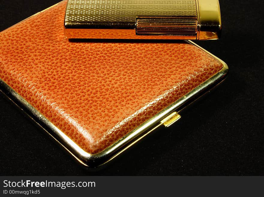 Cigarette-case and lighter