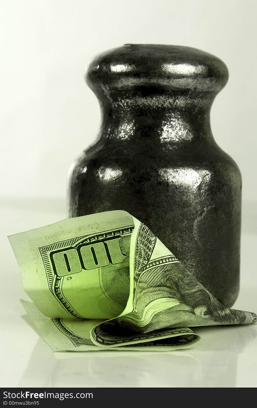 Banknote on a white background