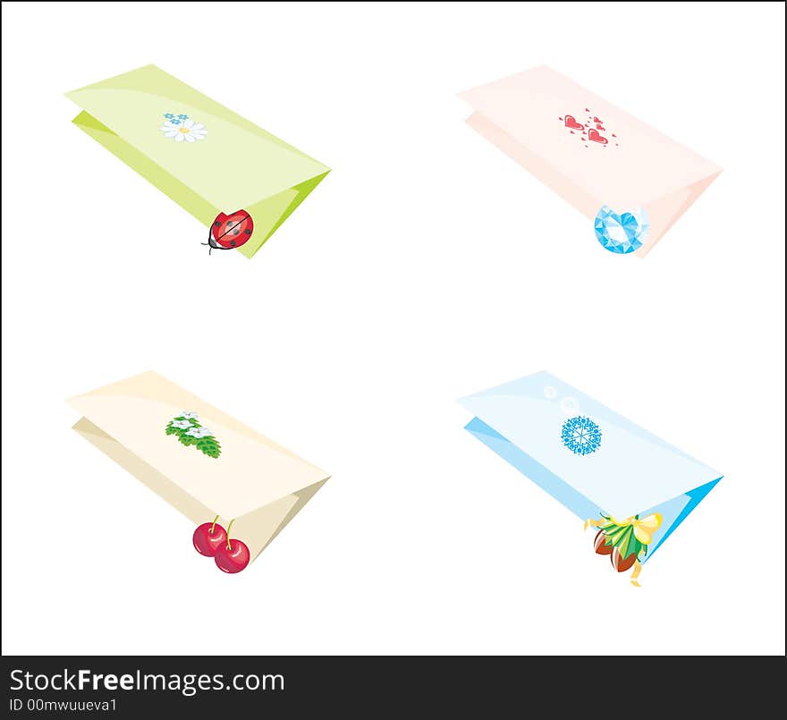 Holidays mails (vector)