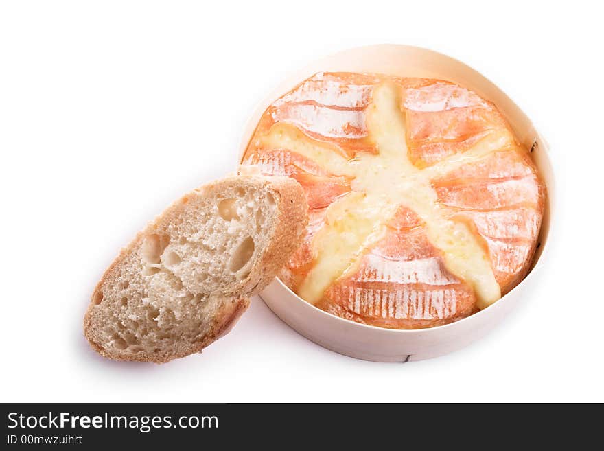 Backed Camembert with Baguette