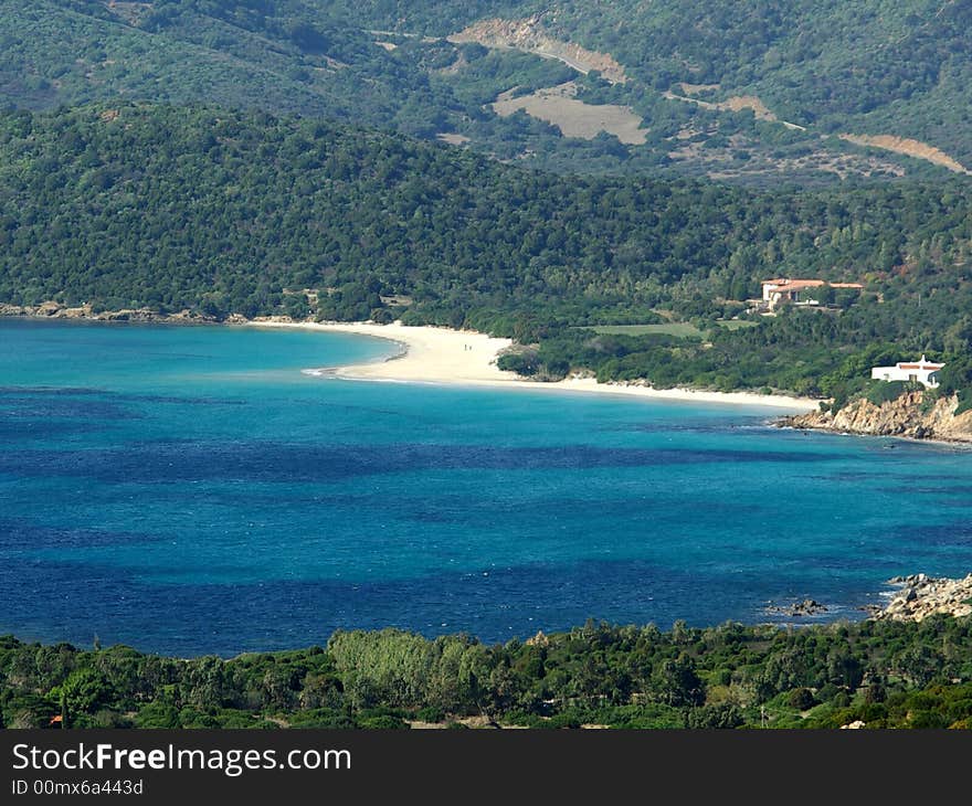 The scenic Tuerredda Beach near Capo Malfatano (Sardinia - Italy).