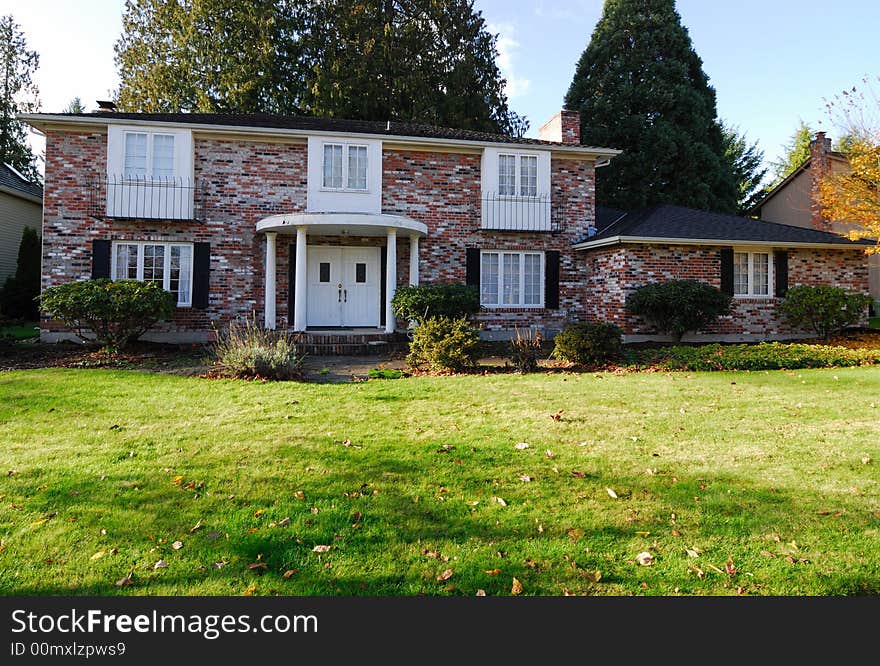 Brick Colonial House