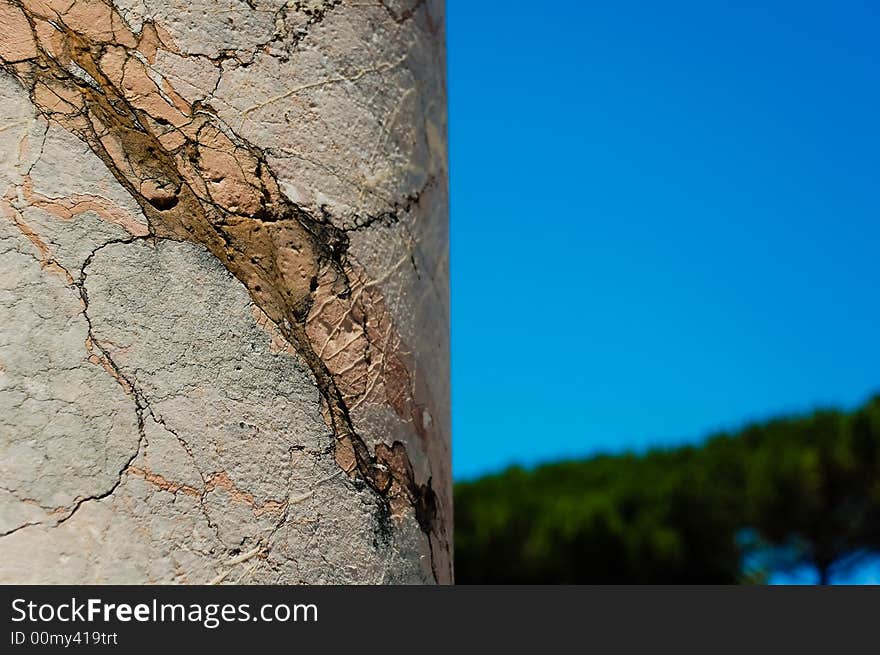 Close up of Marble Column