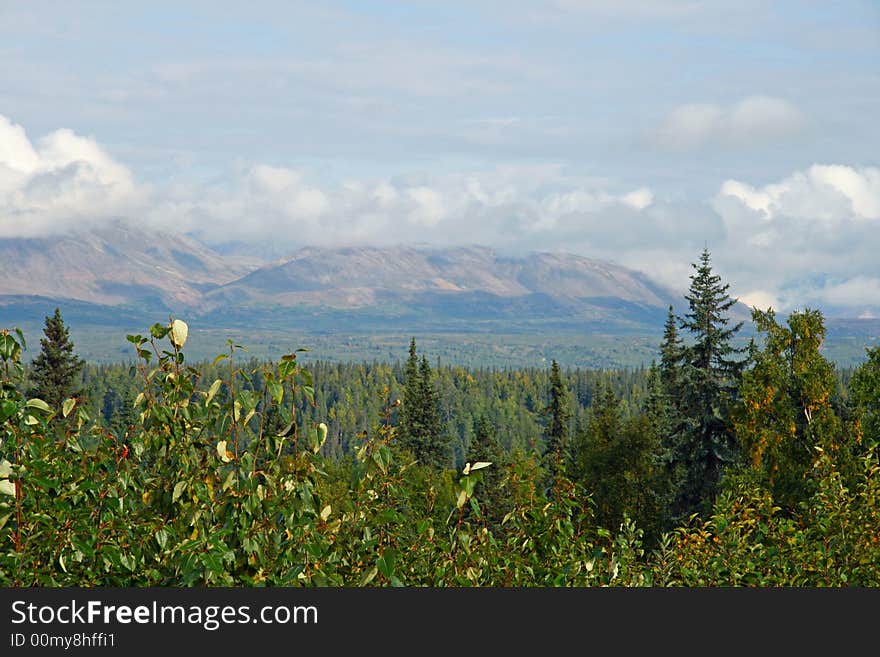 Alaska mountians in north country. Alaska mountians in north country