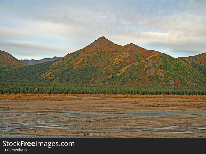 Alaska mountains in north country. Alaska mountains in north country