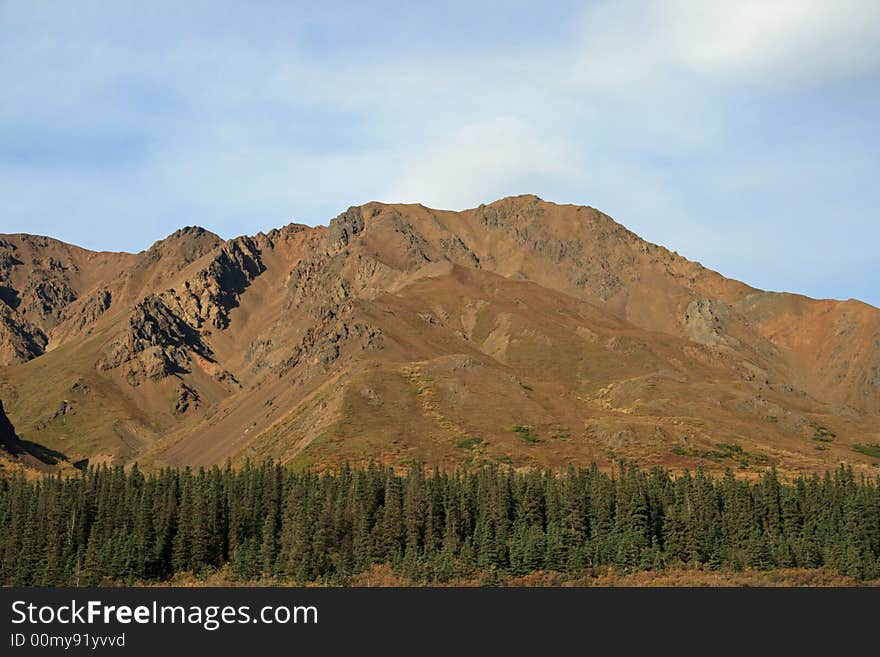 Alaska mountians in north country. Alaska mountians in north country