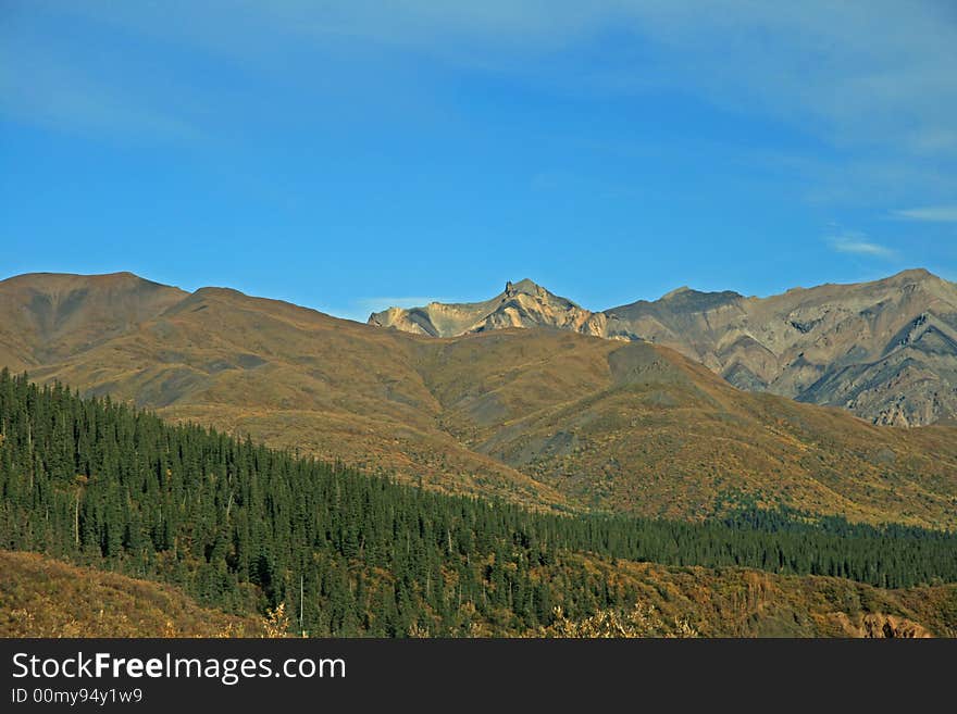 Alaska mountains in north country. Alaska mountains in north country