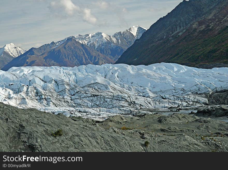 Glacier in south central part of Alaska. Glacier in south central part of Alaska.