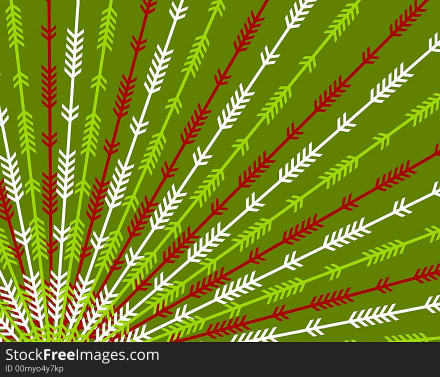 A background pattern featuring stripes and lines in red, green and white. A background pattern featuring stripes and lines in red, green and white