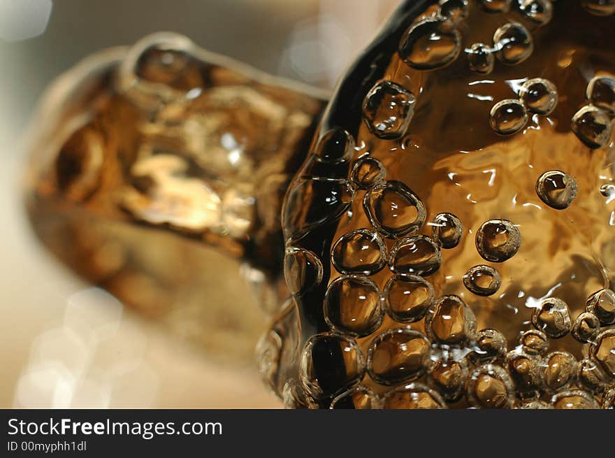 Beer in ice water. Beer in ice water