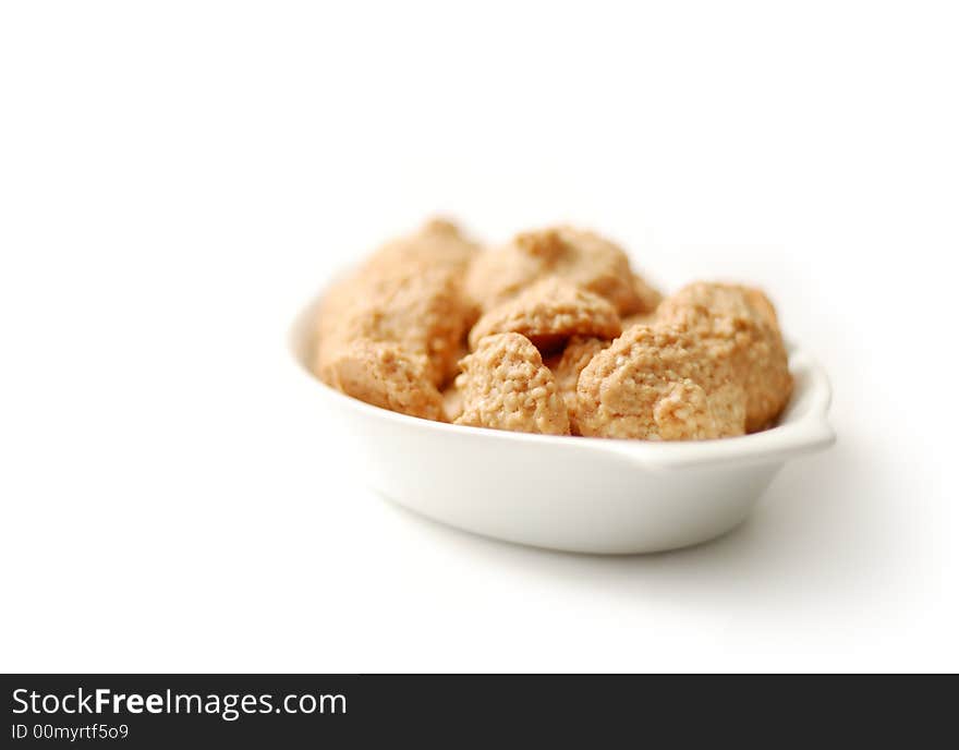 Sesame cookies on plate