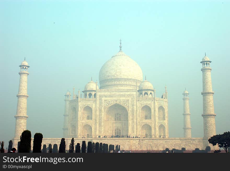 Taj Mahal On A Morning