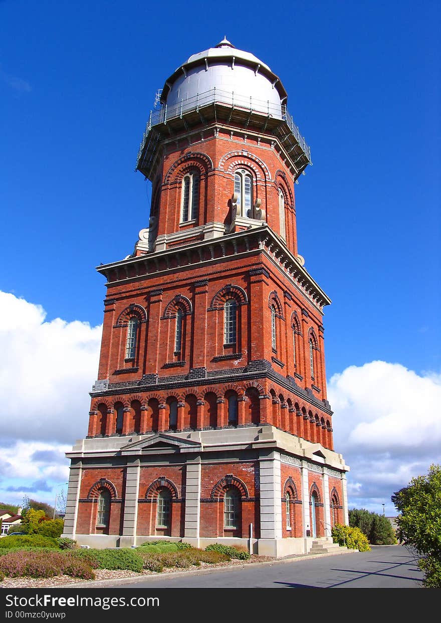 History Water Tower In New Zealand