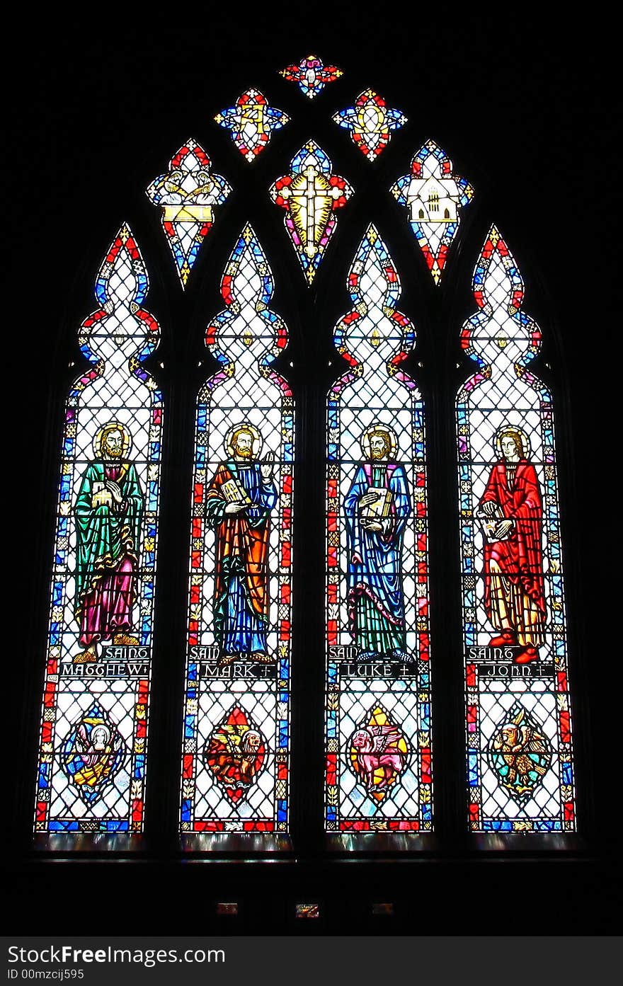 Colorful window in the church