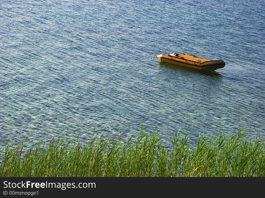 Boat on the Ohrid like from Macedonia