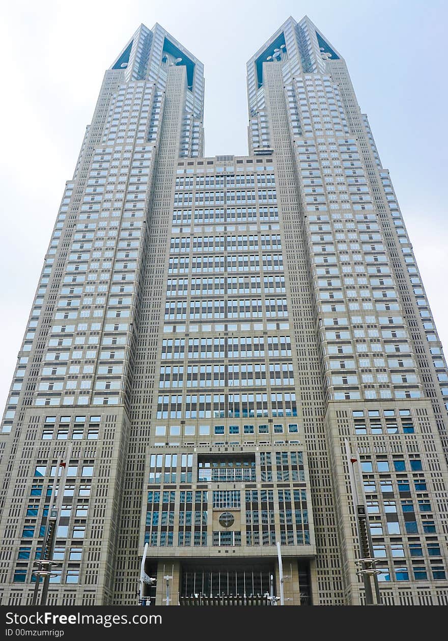 Skyscraper in Shinjuku, the administrative quarter of Tokyo