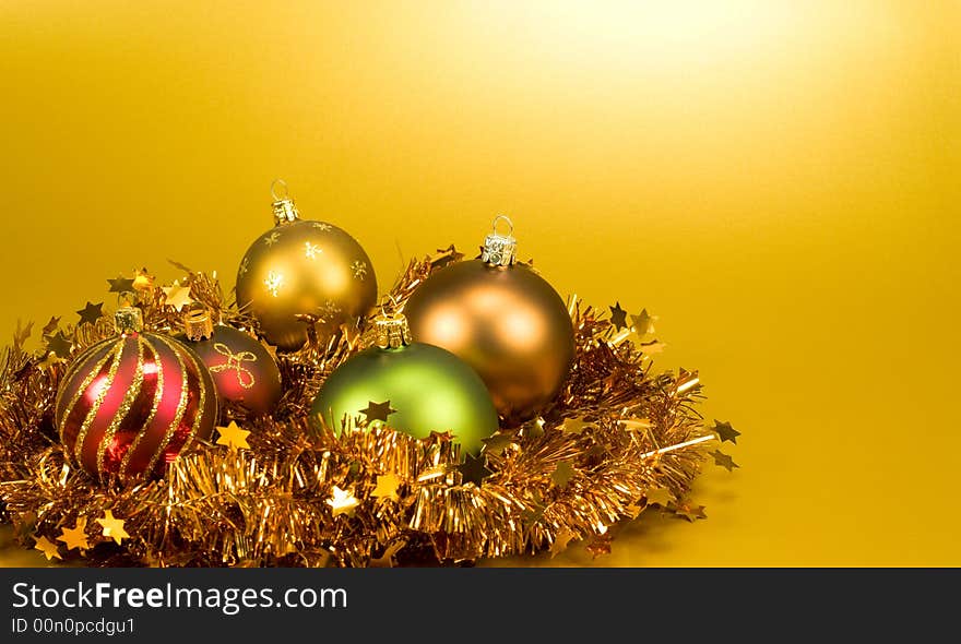 Colorful christmas holiday decoration design. Colorful christmas holiday decoration design