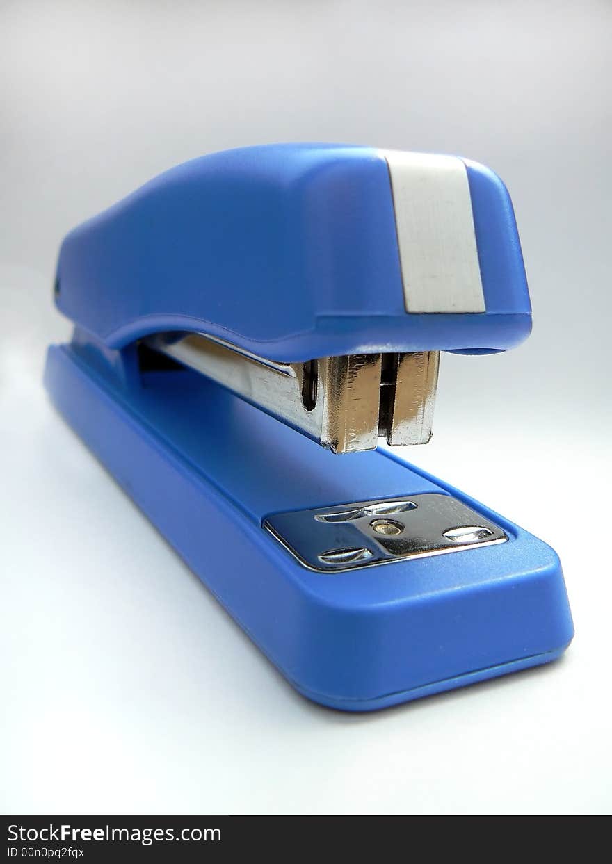 Blue stapler