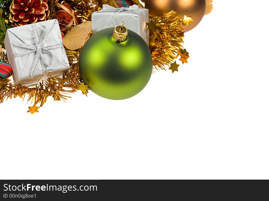 Christmas decoration isolated on a white background