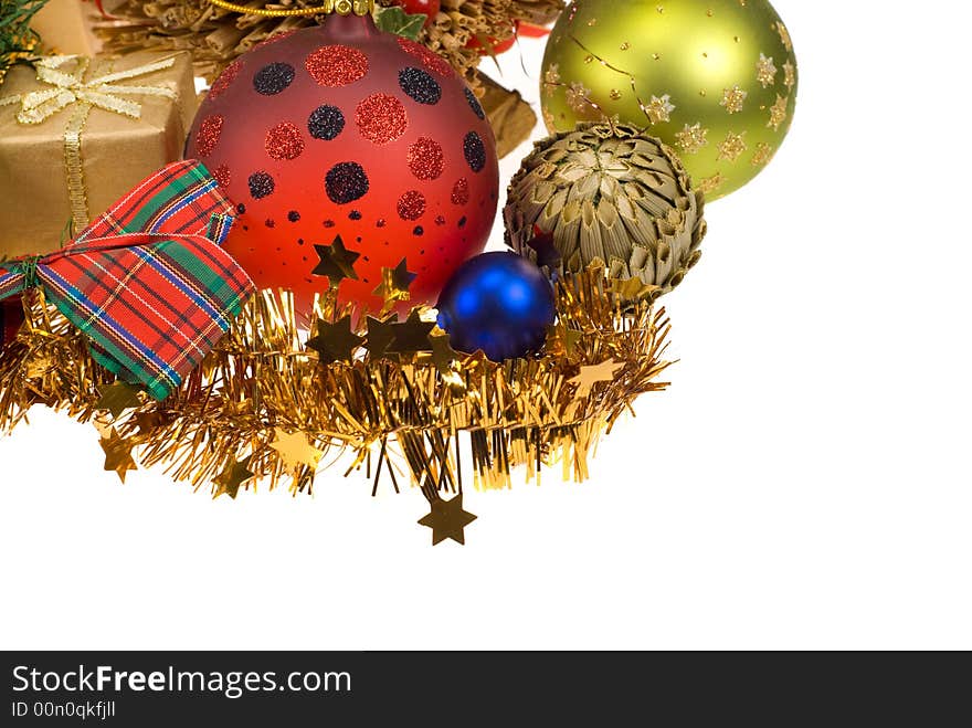 Christmas decoration isolated on a white background