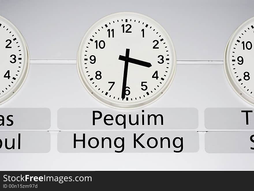 World time - Pequim and Hong Kong time