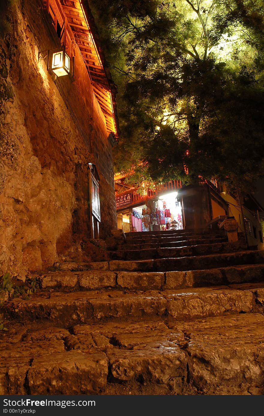 Night scene of Lijiang