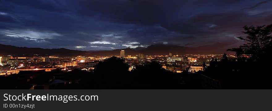 Night scene of Lijiang