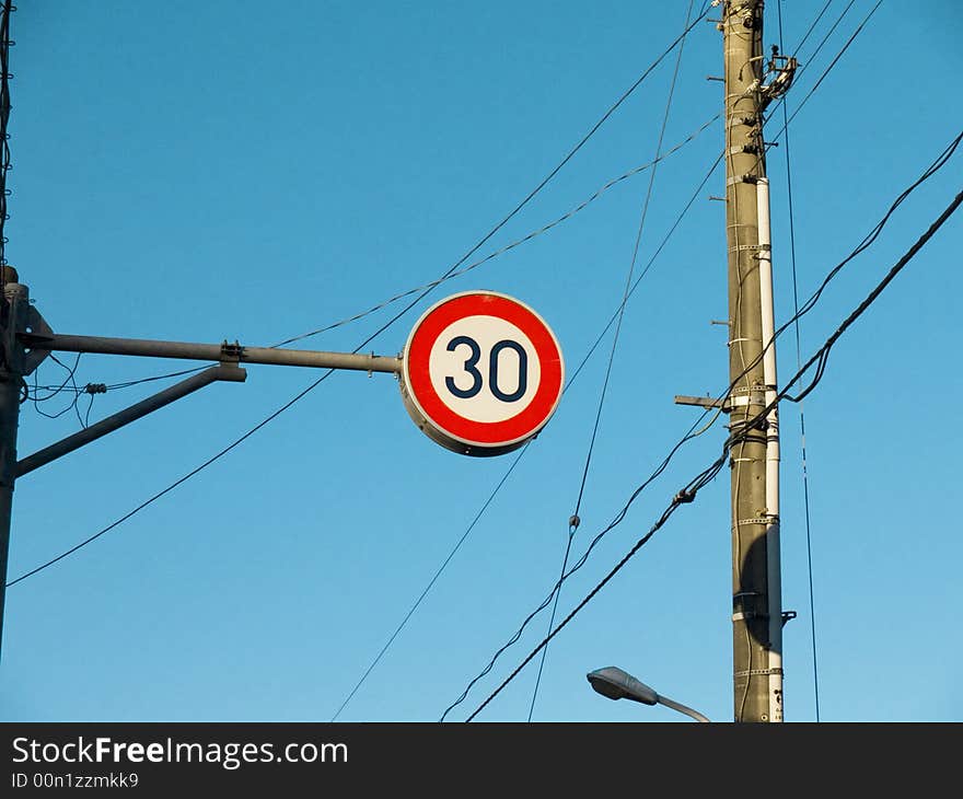 Japanese road sign and traffic. Japanese road sign and traffic.