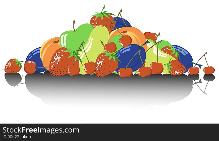 A Large Oodles of fresh fruits. A Large Oodles of fresh fruits