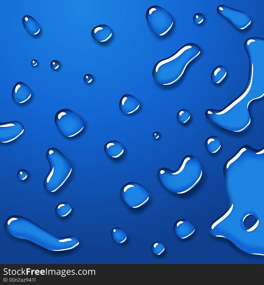 Transparent Water Drops