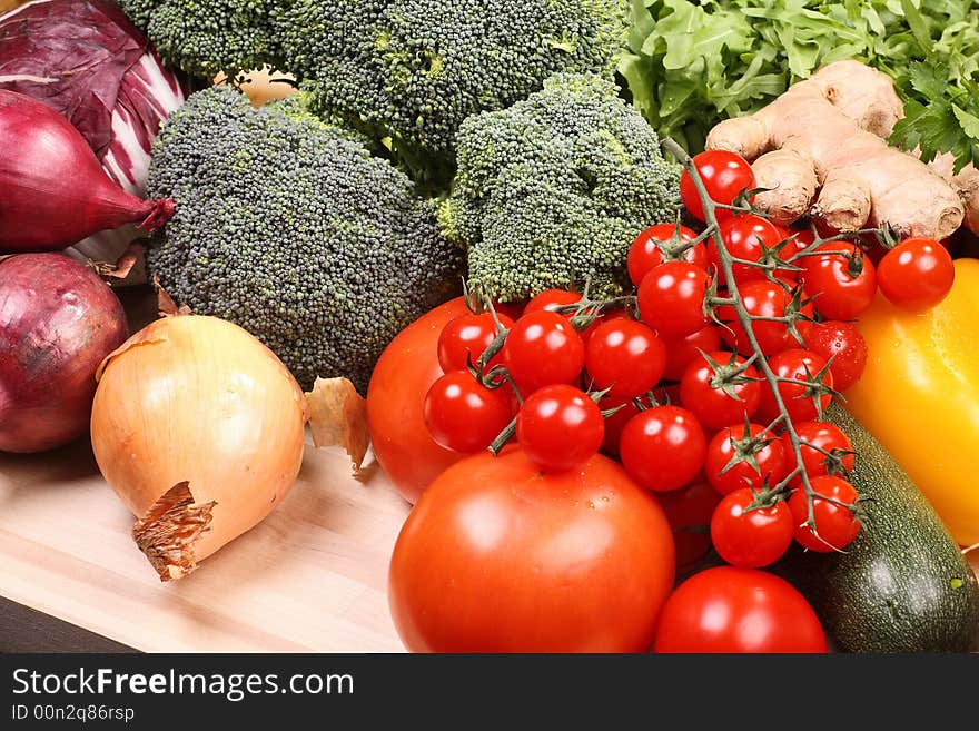 Set of different vegetables