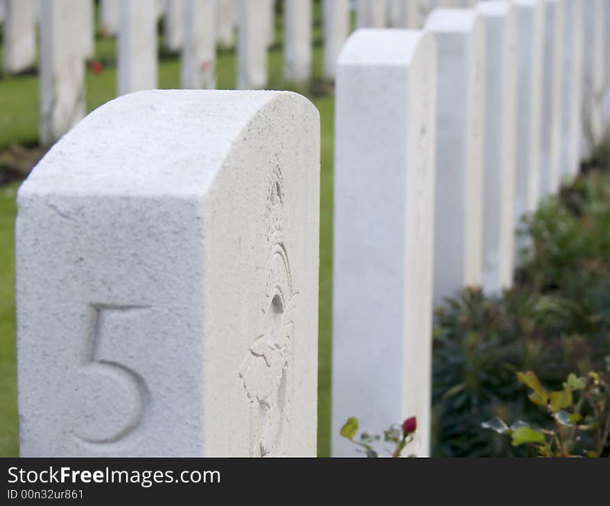 Military Cemetery of the second worldwar in Belgium