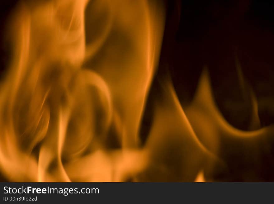 Close up of fire for background