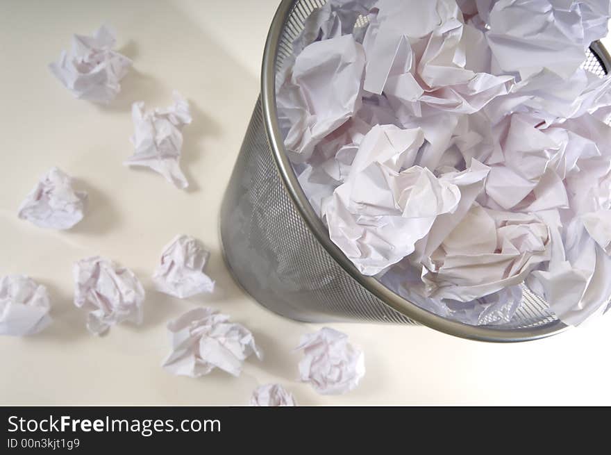 Overflowing Wastebasket