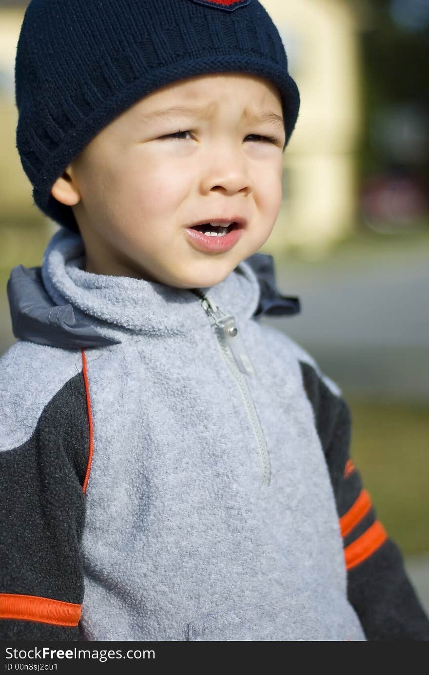 Picture of a cute baby boy jogger