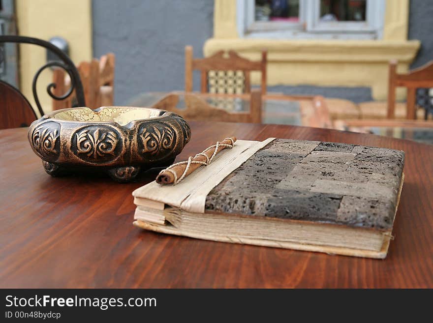 Ashtray And A Menu