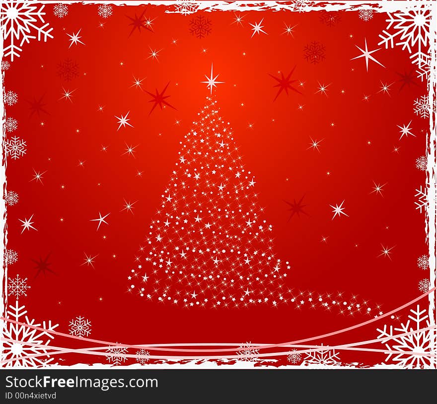 Christmas vector decor illustration.