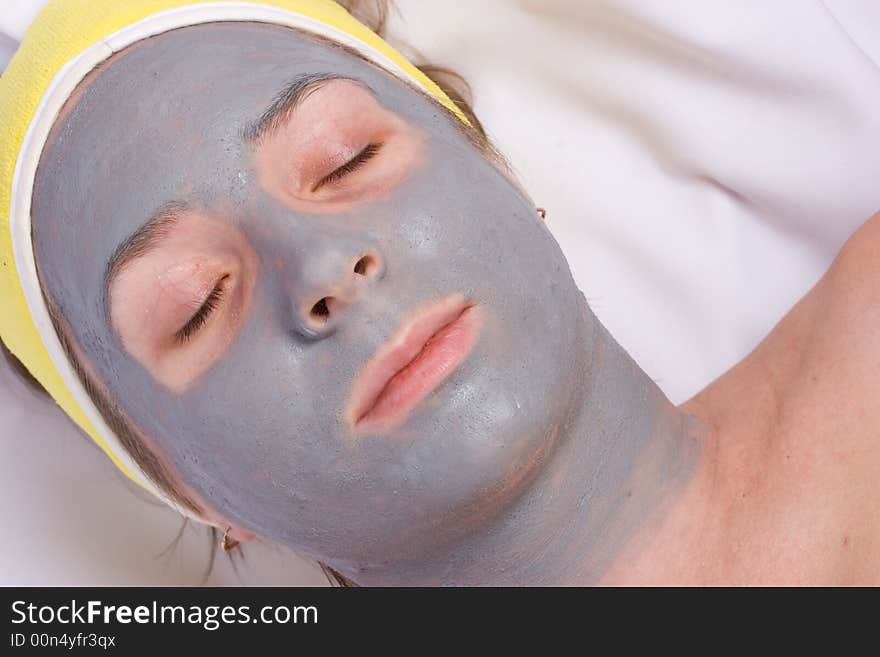 Beauty Facial Masque at Day Spa. Beauty Facial Masque at Day Spa