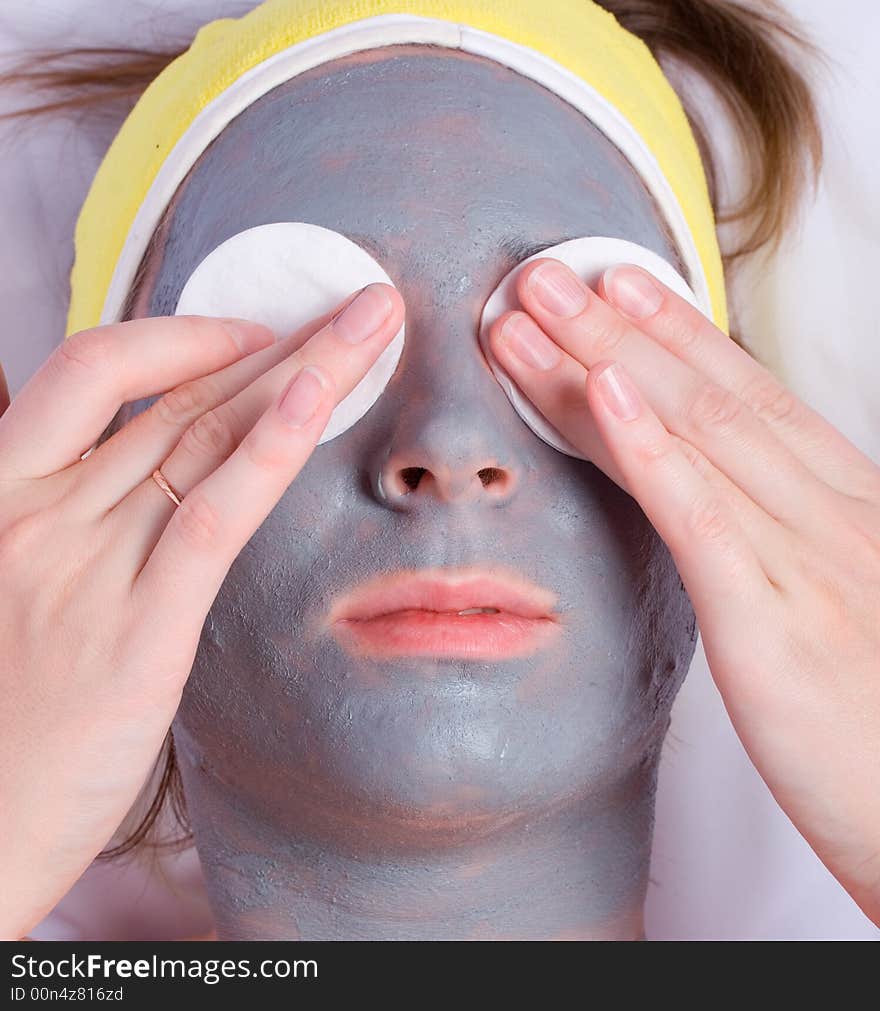 Beauty Facial Masque at Day Spa. Beauty Facial Masque at Day Spa