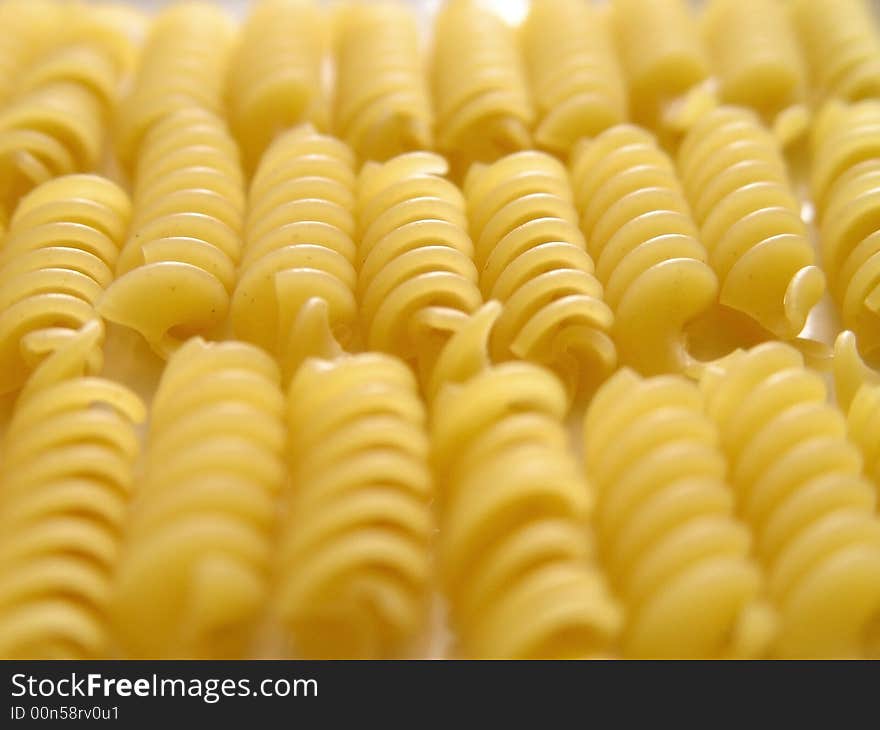 Fusilli italian pasta white 2