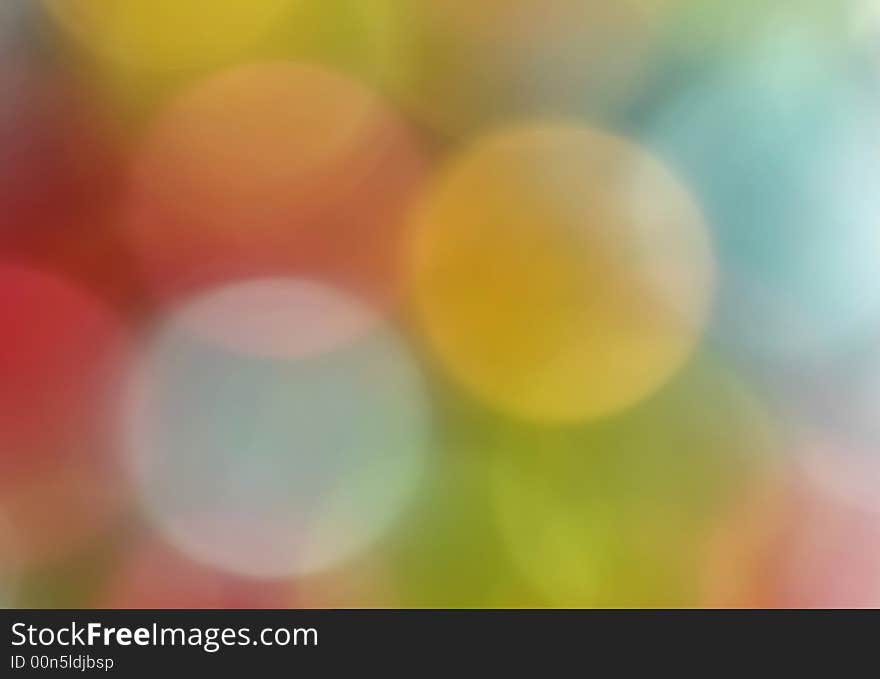 Colorful blurred Christmas lights glowing background