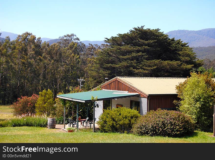 The perfect getaway cabin up in the hills of the Yarra Valley in Victoria