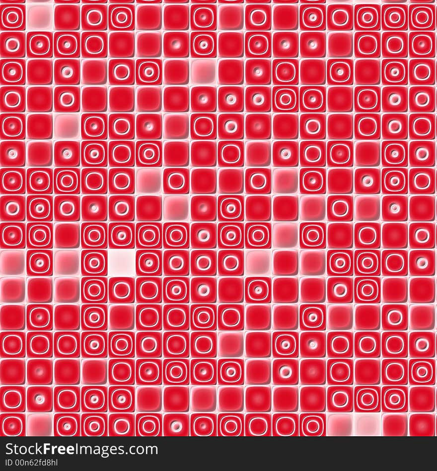 The seamless texture background mosaic red