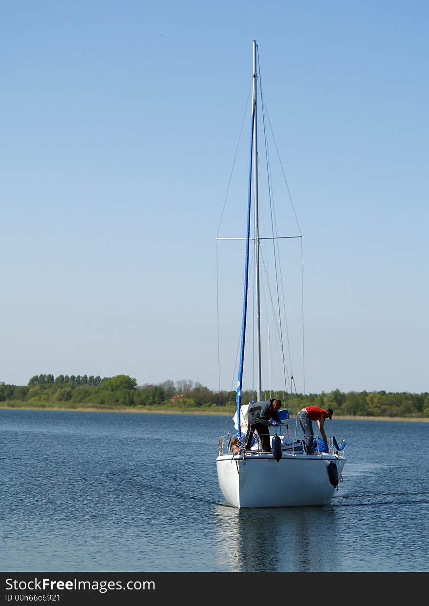 Preparation to reach the port