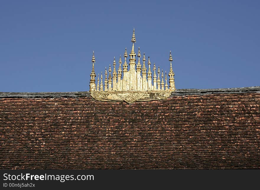 Temple details wat sean loung phabang  laos