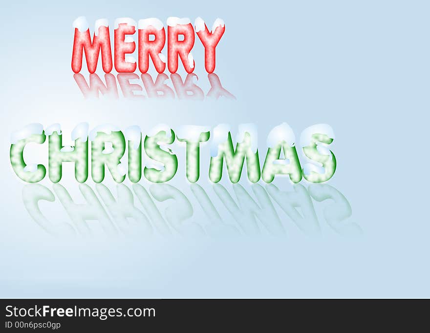 Cheerful Christmas message isolated over slight gradient background. Cheerful Christmas message isolated over slight gradient background