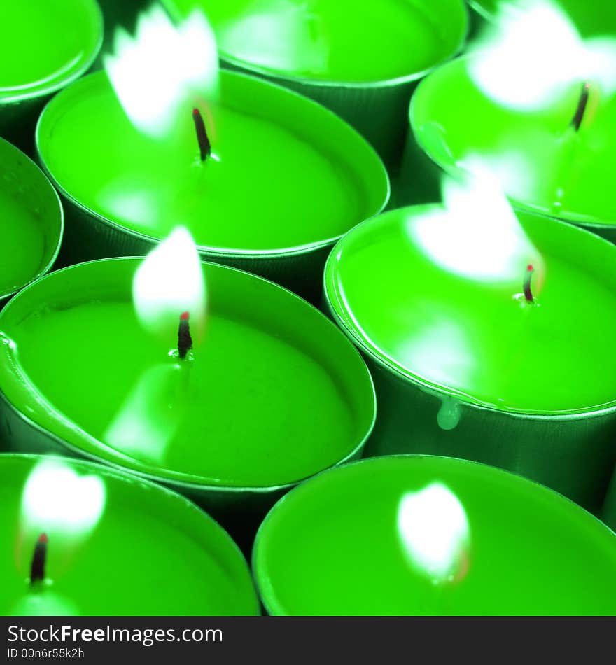 Candle on a dark background