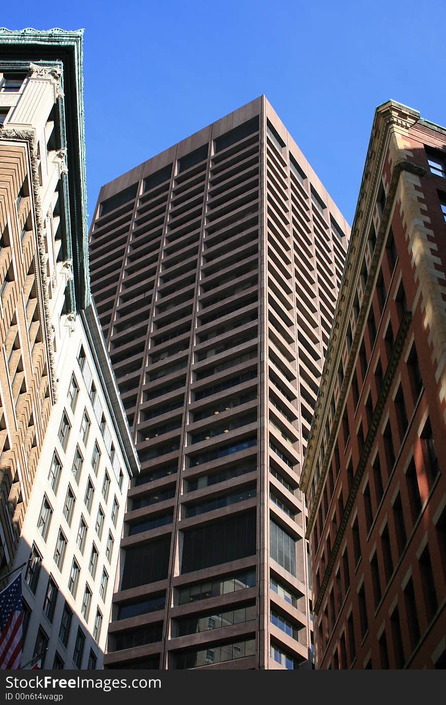 Random buildings in downtown Boston, Massachusetts.