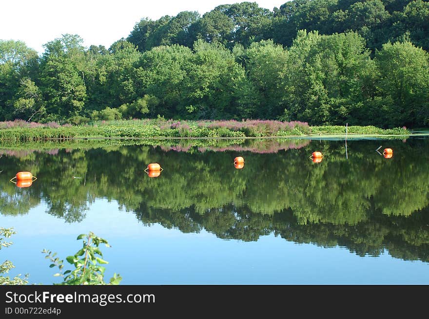 Along the Blackstone River Bikeway in Manville, RI, USA. Along the Blackstone River Bikeway in Manville, RI, USA