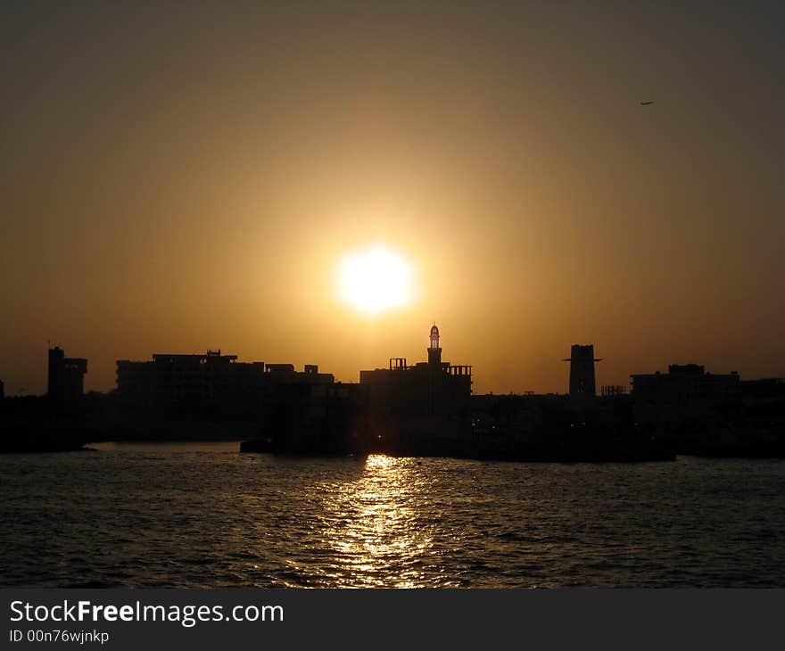 Solar Path On The Sea In The E